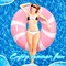 3 Pcs Jumbo Pink Swim Ring with Handles 47.24 Inches Inflatable Pool Float Tube Classic Striped Inflatable Swimming Pool Ring for Adults Summer Pool Lounger Rafts Beach Party Supplies